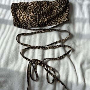 Cheetah print tub top